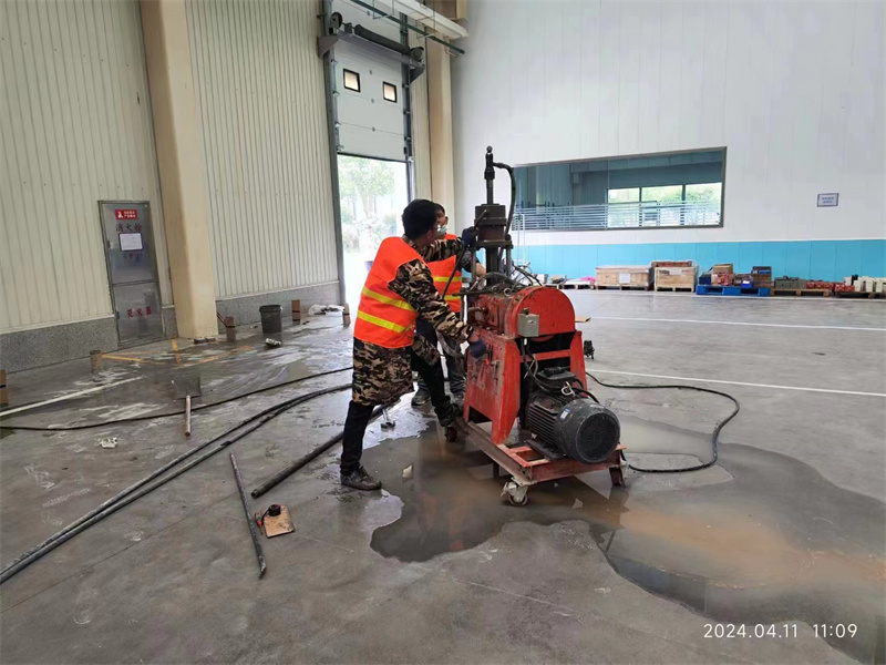 伊川厂房地面下沉塌陷注浆加固施工